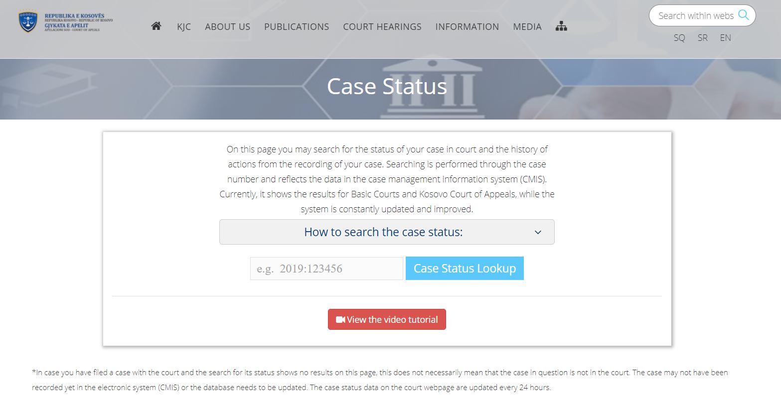 USAID s JSSP in Kosovo Helps with Online Access to Court Case Status